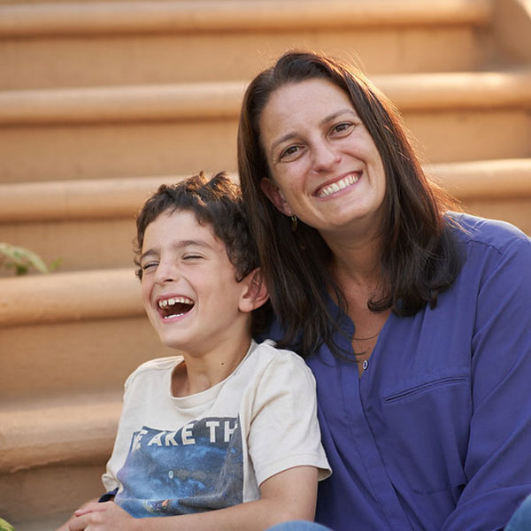 Katy and her son.